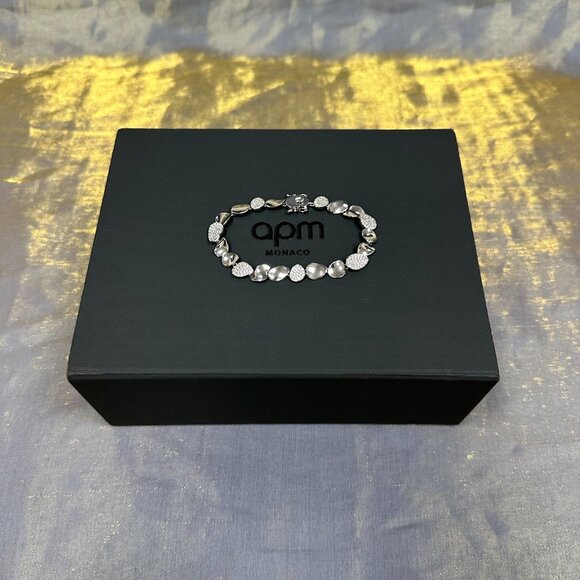 APM Monaco Galet Sterling Silver Silver Bracelet - Picture 4 of 5